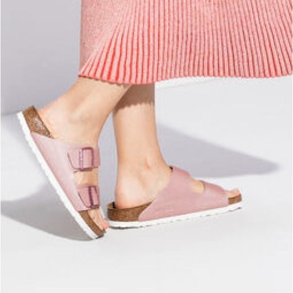 Birkenstock Arizona Birko-Flor :
Icy Metallic Old Rose NWT - Picture 2 of 6